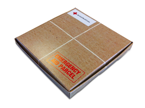 recycled packaging - red cross